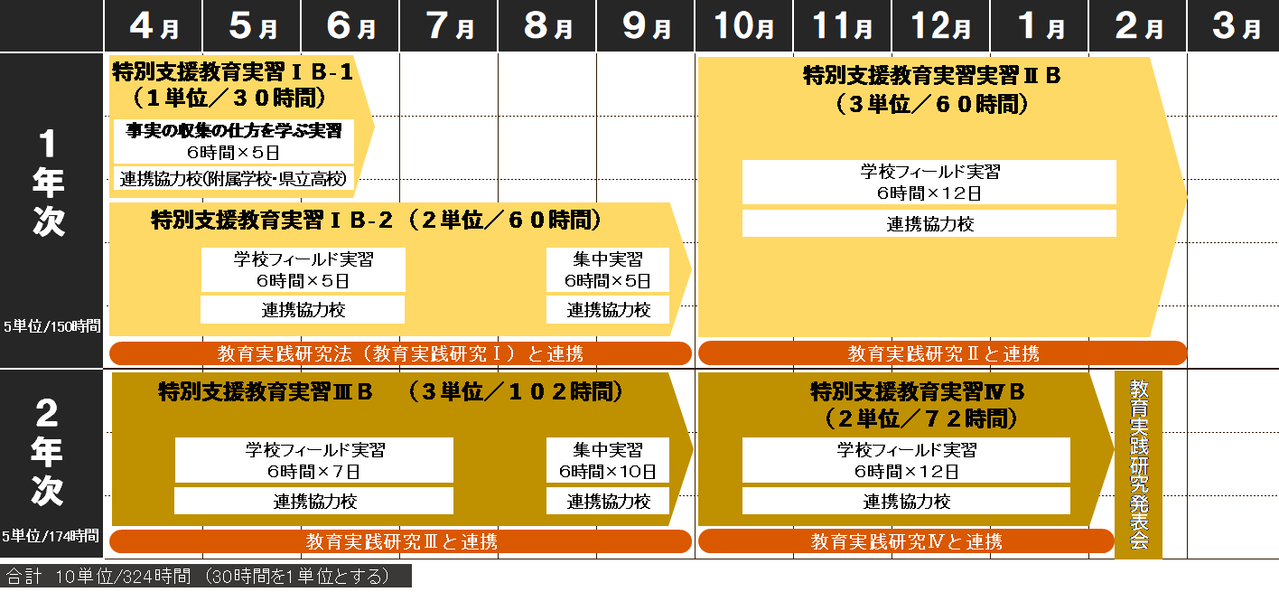 特別支援教育実践コース
実習の流れ